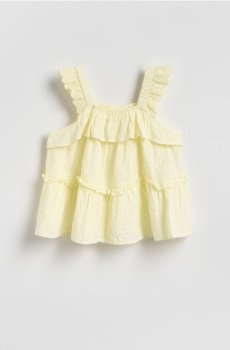 Reserved - GIRLS` BLOUSE - світло-жовтий - 609IB-10X