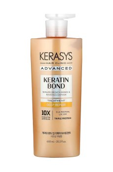 Уценка! Восстанавливающий бальзам Kerasys Advanced Keratin Bond Deep Repair Treatment для поврежденных волос, 600 мл