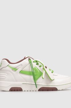 Белые кожаные глянцевые кроссовки Out Of Office Bubble