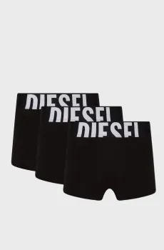 Мужские черные боксеры (3 шт) UMBX-DAMIEN Черный L Diesel A15380 0WIAN