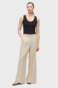 Женские бежевые брюки Бежевый 46 Karl Lagerfeld B2W10006