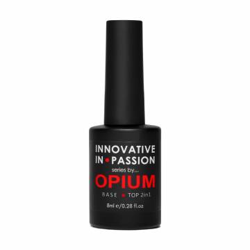 База-топ для ногтей 2в1 Innovative In Passion by Opium Base Top 2in1, 8 мл База-топ для ногтей 2в1 Innovative In Passion by Opium Base Top 2in1, 8 мл