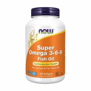 Супер Омега 3-6-9 NOW Foods Super Omega 3-6-9 1200 мг, 180 капсул Супер Омега 3-6-9 NOW Foods Super Omega 3-6-9 1200 мг, 180 капсул