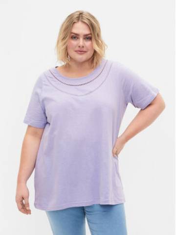 Zizzi Футболка V50220A Фіолетовий Regular Fit Zizzi Футболка V50220A Фіолетовий Regular Fit
