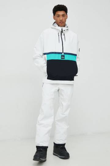 Куртка Quiksilver Steeze цвет белый Куртка Quiksilver Steeze цвет белый