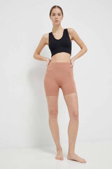 Шорты для йоги Roxy Chill Out цвет коричневый однотонные высокая посадка Шорты для йоги Roxy Chill Out цвет коричневый однотонные высокая посадка