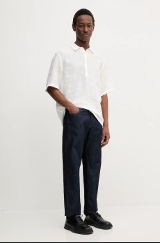 Льняное поло BARENA VENEZIA Camicia Mola