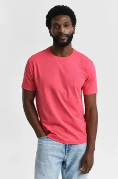 Мужская розовая футболка REG SHIELD Розовый XXL Gant 2003184