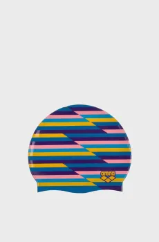 Шапочка для плавания в полоску PRINT 2 Разноцветный ONESIZE Arena 1E368-271