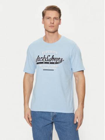 Jack&Jones Футболка Logo 12268267 Голубий Standard Fit Jack&Jones Футболка Logo 12268267 Голубий Standard Fit