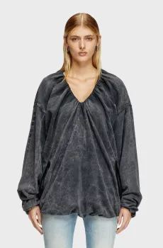 Темно-серый свитшот F-INDY Серый XS Diesel A17683 0BMBK