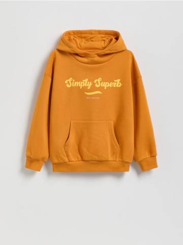 Reserved - Бавовняний світшот оверсайз - помаранчевий - 950FJ-22X Reserved - Бавовняний світшот оверсайз - помаранчевий - 950FJ-22X