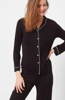 Женская черная рубашка JAELLE Черный L Etam 6524025