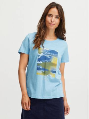 Fransa Футболка 20612765 Голубий Regular Fit Fransa Футболка 20612765 Голубий Regular Fit