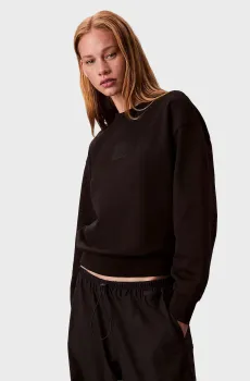 Женский черный свитшот PREMIUM TERRY Черный S Calvin Klein LV044D203G