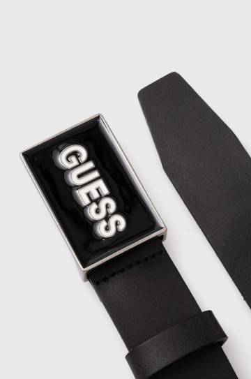 Кожаный ремень Guess мужской цвет чёрный M4YZ13 L0UL0 Кожаный ремень Guess мужской цвет чёрный M4YZ13 L0UL0