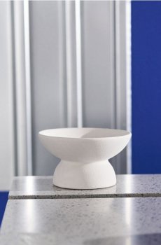 Декоративна керамічна миска - кремовий