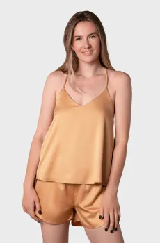 Женский бежевый топ Бежевый M brabrabra HOM2419006