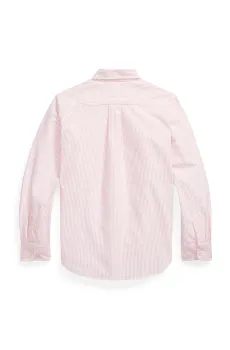 Детская хлопковая рубашка Polo Ralph Lauren