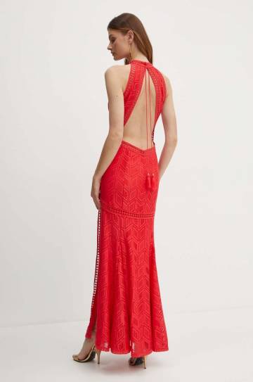 Платье Guess цвет розовый maxi облегающая Платье Guess цвет розовый maxi облегающая