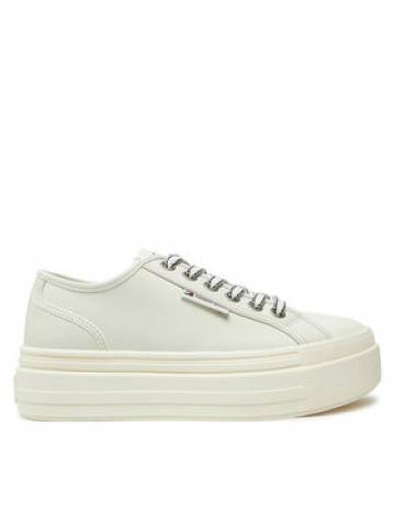 Tommy Jeans Кеди Foxing EN0EN02714 Écru Tommy Jeans Кеди Foxing EN0EN02714 Écru