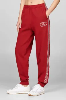 Женские красные спортивные брюки VARSITY REGULAR Красный M Tommy Hilfiger WW0WW42061