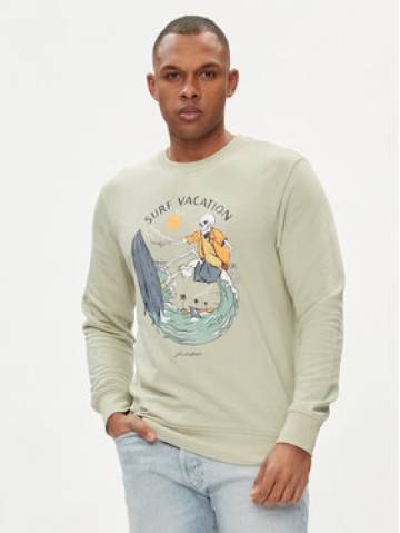 Jack&Jones Світшот Zion 12249451 Зелений Standard Fit Jack&Jones Світшот Zion 12249451 Зелений Standard Fit