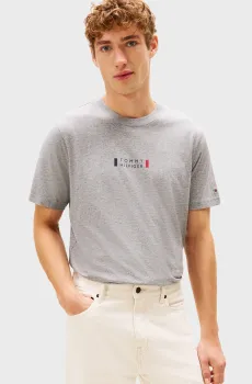 Мужская серая футболка BRAND LOVE SMALL Серый XL Tommy Hilfiger MW0MW41453