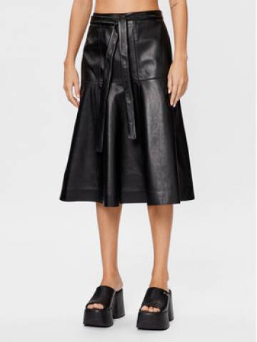 Calvin Klein Шкіряна спідниця K20K205820 Чорний Regular Fit Calvin Klein Шкіряна спідниця K20K205820 Чорний Regular Fit