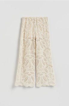 Reserved - Ажурні штани - пшеничний - 260ID-12X