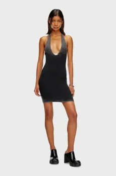 Женское черное платье M-LARISA Черный S Diesel A14843 0PHAV