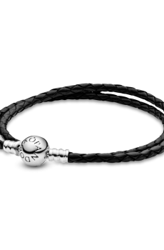 Браслет подвійний шкіряний