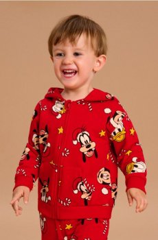 Худі на блискавці Mickey Mouse - червоний