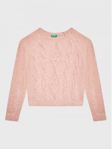 United Colors Of Benetton Светр 1027C101P Рожевий Regular Fit United Colors Of Benetton Светр 1027C101P Рожевий Regular Fit