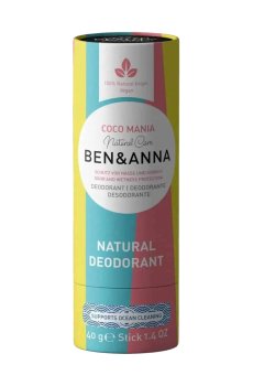 Дезодорант-стик Ben & Anna Natural Deodorant, Coco Mania, в эко упаковке, 40 г