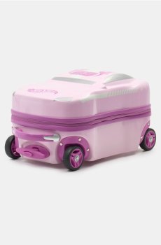 Валіза на колесах з мотивом автомобіля Hot Wheels - пастельний рожевий