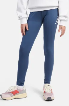 Детские синие тайтсы Graphic NB Legging Синий 8-9Y New Balance LAKG0012VTI