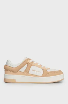 Женские кожаные сникерcы BASKET CUPSOLE LOW MIX ML FAD Разноцветный 38 Calvin Klein YW0YW01301