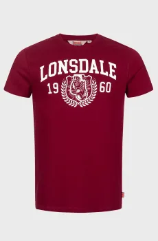 Мужская бордовая футболка STAXIGOE Бордовый S Lonsdale 117223