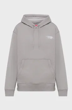 Мужское серое худи S-MACS-HOOD-V2 Серый S Diesel A22502 0NSEX