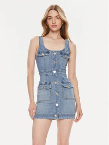 Elisabetta Franchi Джинсова сукня AJ-36S-41E2-002606 Голубий Slim Fit Elisabetta Franchi Джинсова сукня AJ-36S-41E2-002606 Голубий Slim Fit