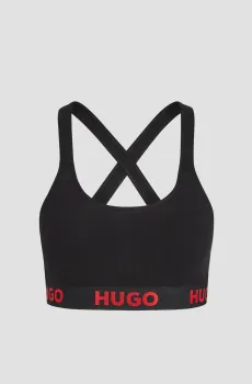 Женский черный топ Черный XL HUGO 50469628;001