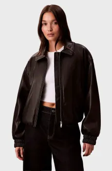 Женская черная куртка FAUX Черный L Calvin Klein Jeans LV047E507G