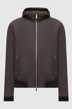 Коричневая пуховая куртка Oniro