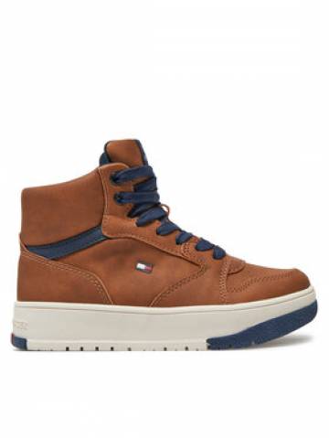 Tommy Hilfiger Снікерcи Mid Cutlace-Up Sneaker T3X9-33641-1351 M Коричневий Tommy Hilfiger Снікерcи Mid Cutlace-Up Sneaker T3X9-33641-1351 M Коричневий