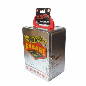 Вінтажний контейнер Hot Wheels для 18 машинок сріблястий (HWCC22S) Вінтажний контейнер Hot Wheels для 18 машинок сріблястий (HWCC22S)