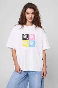 Женская белая футболка Белый L PRPY PWTSHGOK46