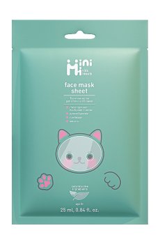 Тканевая маска для лица MiniMi Sheet Face Mask Оливка, 25 мл