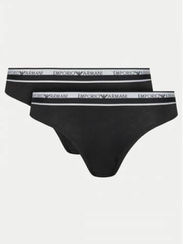 Emporio Armani Underwear Набір з 2 пар бразилійських трусів 163334 4R227 00020 Чорний Emporio Armani Underwear Набір з 2 пар бразилійських трусів 163334 4R227 00020 Чорний