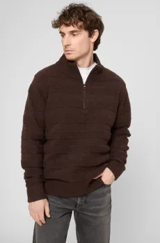 Мужская темно-коричневая кофта Коричневый M PRPY PMKNSGOK0014